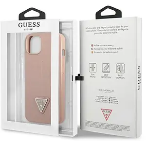 Guess Coque De Téléphone Guhcp14mpsatlp Iphone 14 Plus15 Plus 6.7 Saffianotriangle pas cher
