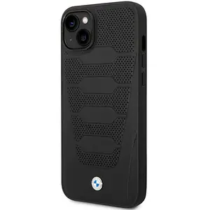 BMW Leather Seats Pattern Back Case - Apple iPhone 14 (6.1") - Zwart pas cher