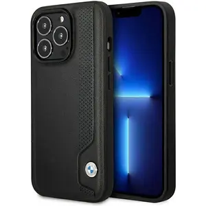 Bmw Coque De Téléphone Bmhcp14l22rbdk Iphone 14 Pro 6.1 Leather Dots pas cher