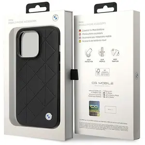 Bmw Coque De Téléphone Bmhcp14l22rqdk Iphone 14 Pro 6.1 Leather Quilted pas cher