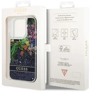 Guess Coque De Téléphone Guhcp14llflsb Iphone 14 Pro 6.1 Flower Liquid pas cher