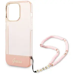 Comparateur de prix : Guess GUHCP14LHGCOHP Coque rigide pour iPhone 14 Pro 6,1" Rose/rose