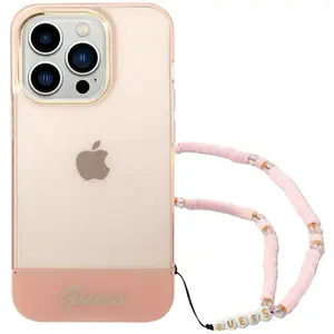 Comparateur de prix : Guess Coque De Téléphone Guhcp14xhgcohp Iphone 14 Pro Max 6.7 Pearl Strap