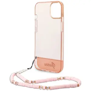 Guess GUHCP14MHGCOHP Coque rigide pour iPhone 14 Plus 6,7" Rose/rose pas cher