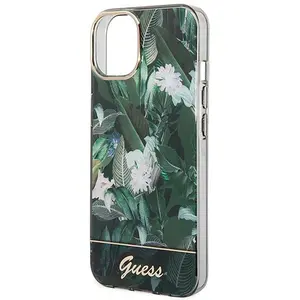 Guess hoesje voor iPhone 14 - Backcover - Jungle Collectie - Groen pas cher