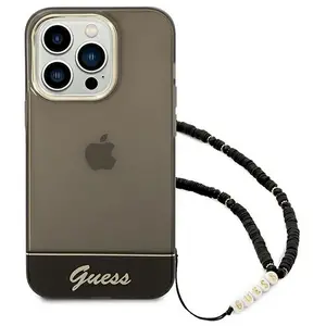 Guess Coque De Téléphone Guhcp14lhgcohk Iphone 14 Pro 6.1 Pearl Strap pas cher