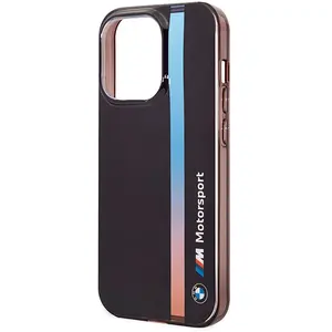 BMW M Tricolor Stripe Back Case - Geschikt voor Apple iPhone 14 Pro (6.1") - Zwart pas cher