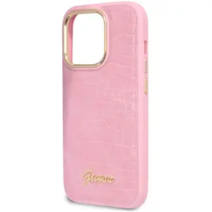 Guess Coque De Téléphone Guhcp14lhgcrhp Iphone 14 Pro 6.1 Croco Collection pas cher