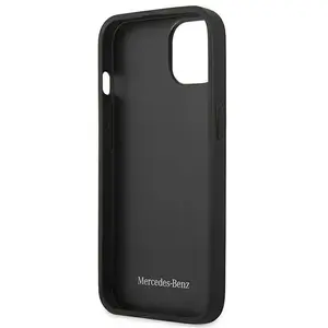 Sourcing iPhone 14 Plus Backcase hoesje - Mercedes-Benz - Effen Rood - Leer pas cher