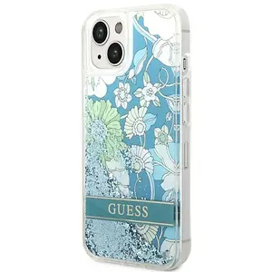 Guess Coque De Téléphone Guhcp14slflsn Iphone 14.15.13 6.1 Zielony Flower Liquid pas cher