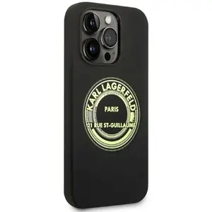 Karl Lagerfeld Coque De Téléphone Klhcp14lsrsgrck Iphone 14 Pro 6.1 Silicone Rsg pas cher