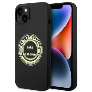 Comparateur de prix : CG MOBILE Karl Lagerfeld KLHCP14MSRSGRCK Coque rigide pour iPhone 14 Plus 6,7" Noir/bleu