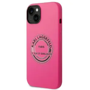 CG MOBILE Karl Lagerfeld KLHCP14MSRSGRCF Coque rigide pour iPhone 14 Plus 6,7" Rose/rose pas cher