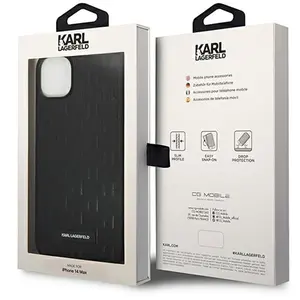 Karl Lagerfeld Coque en cuir Saffiano pour iPhone 14 Plus - noir pas cher