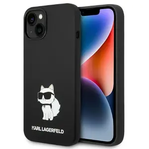 Karl Lagerfeld Coque De Téléphone Klhcp14msnchbck Iphone 14 Plus15 Plus 6.7 Silicone Choupette pas cher