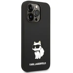 Karl Lagerfeld Silicone NFT Choupette Etui iPhone 14 Pro Max (czarny)