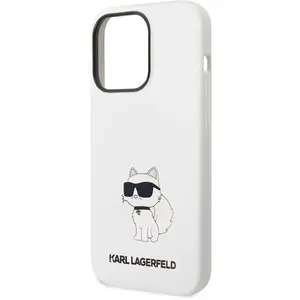 Karl Lagerfeld Coque De Téléphone Klhcp14lsnchbch Iphone 14 Pro 6.1 Silicone Choupette pas cher
