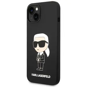 Karl Lagerfeld Silicone NFT Ikonik Etui iPhone 14 Plus (czarny) pas cher