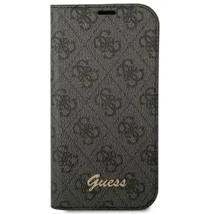 Guess 4G Book Case geschikt voor Apple iPhone 14 Pro (6.1") - Grijs pas cher