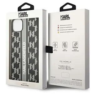 Karl Lagerfeld Coque De Téléphone Klhcp14mpgklskg Iphone 14 Plus15 Plus 6.7 Monogram Stripe pas cher