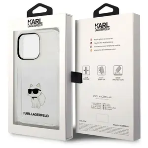 Karl Lagerfeld Coque De Téléphone Klhcp14lhnchtct Iphone 14 Pro 6.1 Ikonik Choupette pas cher