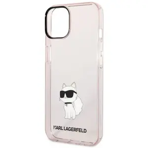 Karl Lagerfeld Coque De Téléphone Klhcp14shnchtcp Iphone 14.15.13 6.1 Ikonik Choupette pas cher