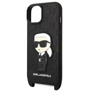 Karl Lagerfeld Coque De Téléphone Klhcp14mstkmk Iphone 14 Plus15 Plus 6.7 Monogram Ikonik Patch