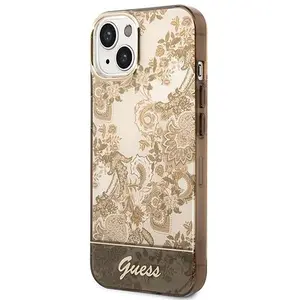 Guess Toile de Jouy Back Case - Geschikt voor Apple iPhone 14 Plus (6.7") - Bruin pas cher