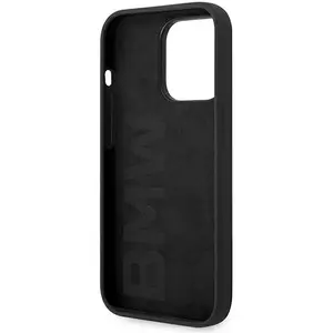 BMW Silicone Back Case geschikt voor Apple iPhone 14 Pro (6.1") - Zwart pas cher