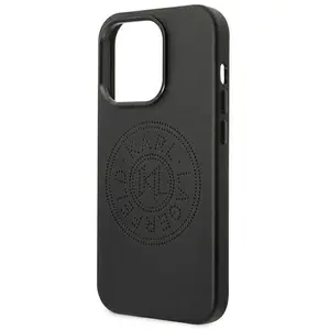 Karl Lagerfeld KLHCP14XFWHK iPhone 14 Pro Max 6,7" étui rigide czarny/black Leather Perforated Logo (Apple iPhone 14 Pro Max), Coque pour téléphone portable, Noir pas cher