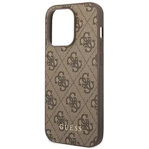 Guess 4G Back Case - Geschikt voor Apple iPhone 14 Pro Max (6.7") - Bruin pas cher