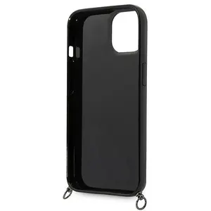 iPhone 14 Backcase hoesje - Karl Lagerfeld - Strepen Roze - Kunstleer pas cher