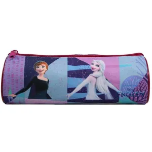Disney BAGTROTTER Trousse scolaire ronde La Reine Des Neiges / Frozen Violette
