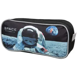 Trousse scolaire rectangulaire Nasa Astronaute Noire Bagtrotter pas cher