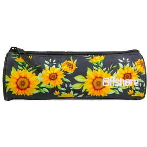 BAGTROTTER Trousse scolaire ronde Offshore Noir Tournesols pas cher
