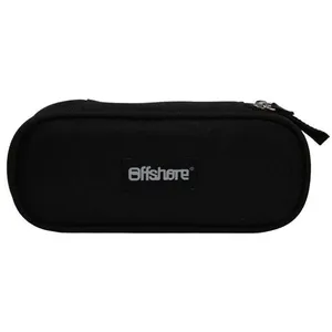 BAGTROTTER Trousse scolaire ovale Plumier Offshore Noire pas cher