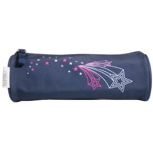 BAGTROTTER Trousse scolaire ronde Phileas Bleue Etoiles pas cher