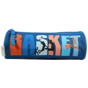 Trousse scolaire - Bagtrotter - Phileas - Ronde - Bleu - Polyester