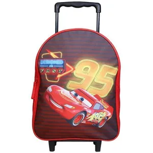 Sac à dos à roulettes - BAGTROTTER - Disney Cars Rouge - Pour enfant - Dimensions L25 x l11 x H31 cm
