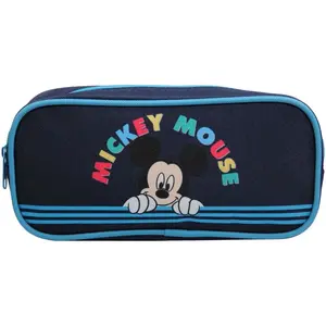 Trousse scolaire rectangulaire Disney Mickey Bleue Bagtrotter