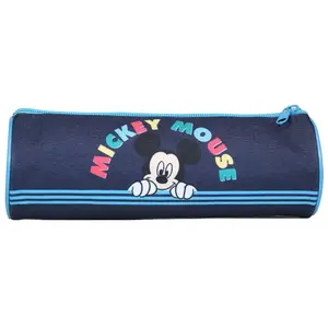 BAGTROTTER Trousse ronde MICKEY Mouse bleue marine pas cher
