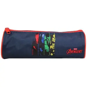 BAGTROTTER Trousse scolaire ronde Avengers Bleue pas cher