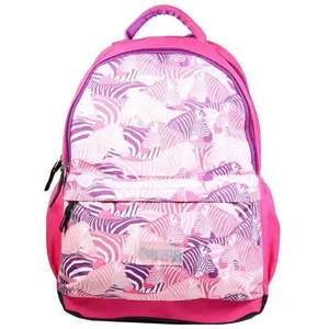 BAGTROTTER Sac à dos 2 compartiments Phileas Rose Zèbre pas cher