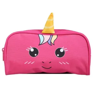 BAGTROTTER Trousse scolaire rectangulaire Kids Rose Licorne pas cher