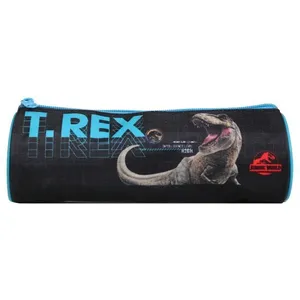 BAGTROTTER Trousse scolaire ronde Jurassic World Noir T-Rex pas cher