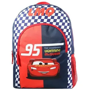 BAGTROTTER Sac à dos 37 cm avec poche Disney Cars Rouge et bleu