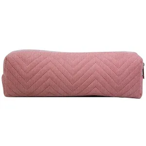 BAGTROTTER Trousse scolaire carrée No Name Rose