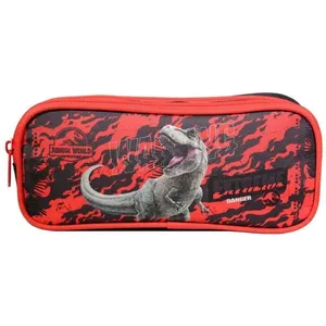 BAGTROTTER Trousse scolaire 2 compartiments Jurassic World Noire
