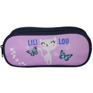 BAGTROTTER Trousse scolaire 2 compartiments Lili Lou Violet