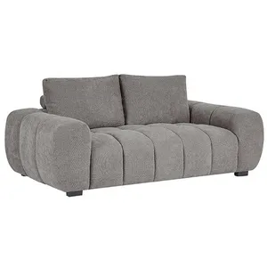 VENTE-UNIQUE Canapé 3 places en tissu gris BERENIA pas cher